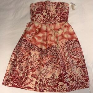 David Meister Red and Cream Kids Dress